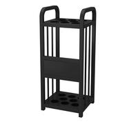 forestalk 9 Slot Pool Cue Rack, Space Saving Billiard Stick Holder para Game Room, Man Cave & Bar, Durable Organizer with Easy Assembly, Black Finish