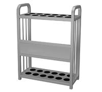 forestalk 9 Slot Pool Cue Rack, Space Saving Billiard Stick Holder para Game Room, Man Cave & Bar, Durable Organizer with Easy Assembly, Black Finish