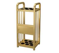forestalk 9 Slot Pool Cue Rack, Space Saving Billiard Stick Holder para Game Room, Man Cave & Bar, Durable Organizer with Easy Assembly, Black Finish