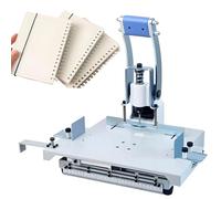 forestalk All-Metal Mobile Platform Paper Punch, 1-5 Agujas Encuadernadora con Profundidad de Feed Ajustable para Documentos A4, Plastic & Cardstock, Heavy Duty Drill Tool for Office Organization