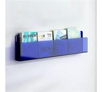 forestalk Clear Acrylic Wall Mounted Floating Shelves, Invisible Book Display Stand for Living Room Office, Space Saving Magazine Rack with Heavy Duty Support, Modern Minimalist Design