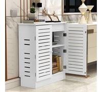 forestalk Gabinete de almacenamiento con enrutador WiFi, almacenamiento multimedia para el hogar con lados huecos y patas fuertes para sala de estar, oficina, dormitorio