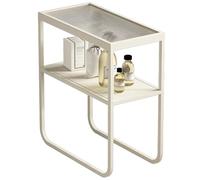 forestalk Gabinete de baño Delgado con Vidrio, Estradado de Almacenamiento de Espacio para la Brecha, Rust Proof Organizador para pequeñas Habitaciones, 20x10x21 Pulgadas