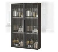 forestalk Gabinete de baño montado en la pared, gabinete de madera para medicina, gabinete de ducha de metal sobre el inodoro con puertas de cristal para cuarto de lavado y sala de estar (tamaño: 50 x