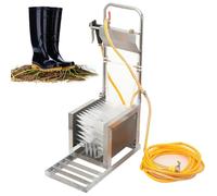 forestalk Lavadora de Botas Resistente con cepillos de 3 Lados y Aerosol de Agua, Elimina el Polvo de Nieve del Lodo para la Limpieza del Sitio de construcción del Rancho de la Granja