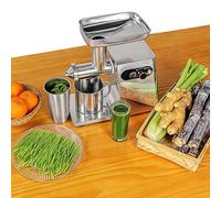 forestalk Máquina exprimidora eléctrica automática, extractor de alto rendimiento de jugo con puerto de descarga ajustable, diseño desmontable, canal de alimentación de 2.6 pulgadas para uso doméstico