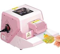 forestalk Máquina selladora automática de banda continua, 80 W, temperatura ajustable de 0 a 200 °C, control de velocidad, sella hasta 2500 bolsas por hora