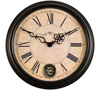 forestalk Reloj de pared, diseño vintage silencioso, funciona con pilas, para decoración de sala de estar y oficina en casa, 45,7 cm