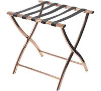 forestalk Soporte de Maleta Plegable Resistente Correa de Nylon Durable Marco Cromado Ahorro de Espacio Soporte de Equipaje de Viaje Estante portátil para el Hotel Habitación de Invitados