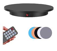 forestalk Soporte giratoria giratoria eléctrica de 360 Grados, Soporte de visualización giratoria motorizada, Plataforma giratoria automática, diámetro de 42 cm/60 cm, con Control Remoto, Capacidad