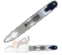 FORESTER Barra guía de motosierra de repuesto platino de 25 pulgadas y cadena - 25 pulgadas de longitud, paso de 3/8 pulgadas, calibre .050, montaje D025, enlace de transmisión 84 - Barras de
