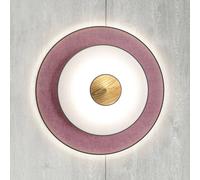Forestier Cymbal S lámpara de pared LED, rosa