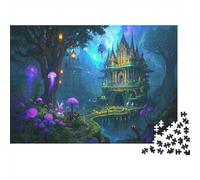 Forests and Green Plants, Puzzle 1000 Piezas Adultos, Regalo, Impossible Rompecabezas, Towering Trees and Entwined Vines Primeval Forest Sanctuary with Multi-Layered Greenery Mysterious Aura Cute Sty