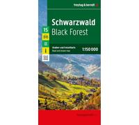 Foret noire - schwarzwald black forest: Straßen- und Freizeitkarte, mit Infos, Top Tips: GDR 15