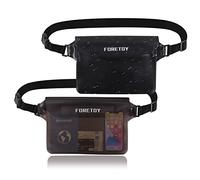 FORETOY Bolsa Impermeable 2 Pack, Riñonera Estanca para Deportes Acuatica | Bolsa Estanca al Agua con cinturón Ajustable, Protección IP68, Funda Teléfono Impermeable, Playa, Natación, Kayak, Mar etc