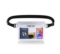 FORETOY Bolsa Impermeable, Riñonera Impermeable al Agua con cinturón Ajustable, Bolsa estanca Impermeable IP68 para Deportes Acuatica, Playa, Natación, Conducción, Kayak, Mar etc