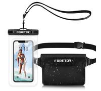 FORETOY Bolsa Impermeable y Funda Impermeable Móvil, Bolsa Estanca Universal IP68 para Deportes Acuatica, Playa, Natación, Canotaje, Kayak, Surf etc