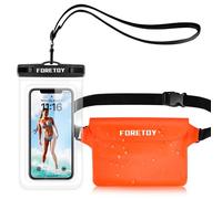 FORETOY Bolsa Impermeable y Funda Impermeable Móvil, Bolsa Estanca Universal IP68 para Deportes Acuatica, Playa, Natación, Canotaje, Kayak, Surf etc