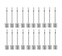 Forevat 20 agujas de bomba de bola de acero inoxidable, agujas universales compatibles con bomba de fútbol, bomba de baloncesto para pelotas deportivas como fútbol, baloncesto, voleibol