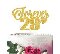 Forever 29 - Decoración para tartas con texto en inglés "Happy 30th Birthday", Hello 30, decoración para fiestas de cumpleaños número 29 30 o aniversario de boda
