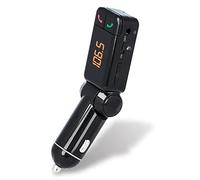 Forever Bluetooth FM Transmitter for Car, Charger with 2 USB Ports and Handsfree, Car Radio Transmitter Car Wireless Bluetooth FM Radio Adapter Supports USB Stick