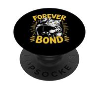 Forever Bond, dueño de Abrazo, felino, Amante de Las Mascotas PopSockets PopGrip Adhesivo