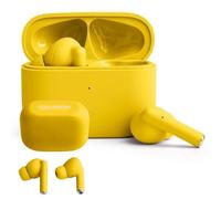 FOREVER COLORUM TWS Auriculares Bluetooth Amarillo - Auriculares Inalambricos Bluetooth con Graves Profundos - Intraurales Auriculares con Micrófono Compatibles con Android e iOS - Carga Rápida USB-C