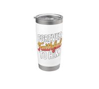 Forever Faithful To Him Vaso térmico de acero inoxidable de doble pared