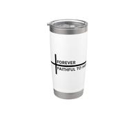 Forever Faithful To Him Vaso térmico de acero inoxidable de doble pared