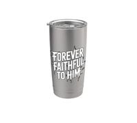 Forever Faithful To Him Vaso térmico de acero inoxidable de doble pared
