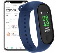 FOREVER Fitband Pulsera de Actividad Inteligente a Color Azul Marino - Pulsera Actividad con Presión Arterial Contador de Calorías - Pulsera Inteligente Mujer Hombre con Larga Duración de Batería