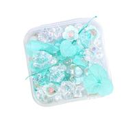 Forever Floral Resin Craft With Glass Beads Crushed Stones Dried Flower Glass Bead For Shelf Decors Wedding Centerpiece Everlasting Floral Display With Pebbles