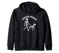 Forever Friends - Perro de Esqueleto para Sudadera con Capucha