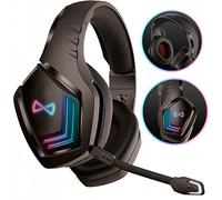 FOREVER GHS-700 Cascos Gaming Inalambricos Bluetooth 5.1 - Auriculares con Micrófono para PS Xbox PC y Nintendo - Auriculares Gaming con Retroiluminación RGB y Batería 12h - Accesorios Gaming