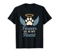 Forever in My Heart - Recuerdo de Pata de ángel para Mascotas Camiseta