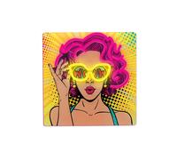 Forever light led neon art cartel power woman ? iluminación amarill