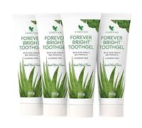 Forever Living Products Forever Bright Toothgel, 130 g, sin fluoruro con Aloe Vera (Paquete de 4)