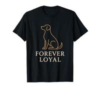 Forever Loyal Minimal Dog Line Art Pet Amante Camiseta