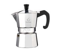 Forever Moka Prestige 1 Taza Aluminio Acabado Pulida Mango Baquelita