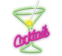 Forever Neon Plexi Led Cocktails Pink Green