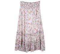 Forever New Annalise Ruffle Co-ord Maxi Skirt Faded Coral Floral Talla: 14 | Faldas Maxi Outlet | Mujer | Naranja