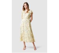 Forever New Jenny Metallic Tiered Midi Dress Summer Tulip Talla: 10 | Vestidos midi Outlet | Mujer |