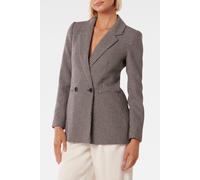 Forever New Kate Double Breasted Blazer Navy/red Check Suit Talla: 12 | Outlet | Mujer | Azul