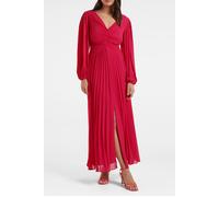 Forever New Rosalia Pleated V Neck Dress Bright Rose Talla: 6 | Outlet | Mujer | Rosa