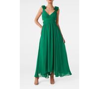 Forever New Selena Ruffle Shoulder Maxi Dress Green Talla: 16 | Vestidos Maxi Outlet | Mujer | Verde