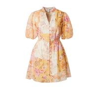 Forever New Vestido camisero 'LOANNA' ecru / naranja / naranja claro / rosa claro 42 ecru / naranja / naranja claro / rosa claro