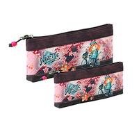 Forever Ninette Bicycle-Set de Dos Bolsas de Aseo, Burdeos, 26 x 15 cm