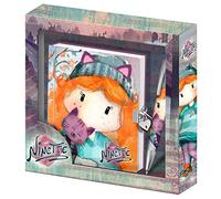 Forever Ninette Cute-Caja Regalo Diario con Llave y Bolígrafo