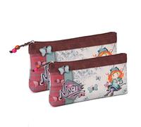 Forever Ninette Swing-Set de Dos Bolsas de Aseo, Multicolor, 26 x 15 cm