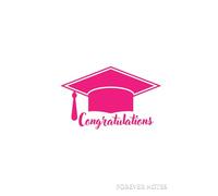 Forever Notes: Out of School (Congratulations - White & Pink)